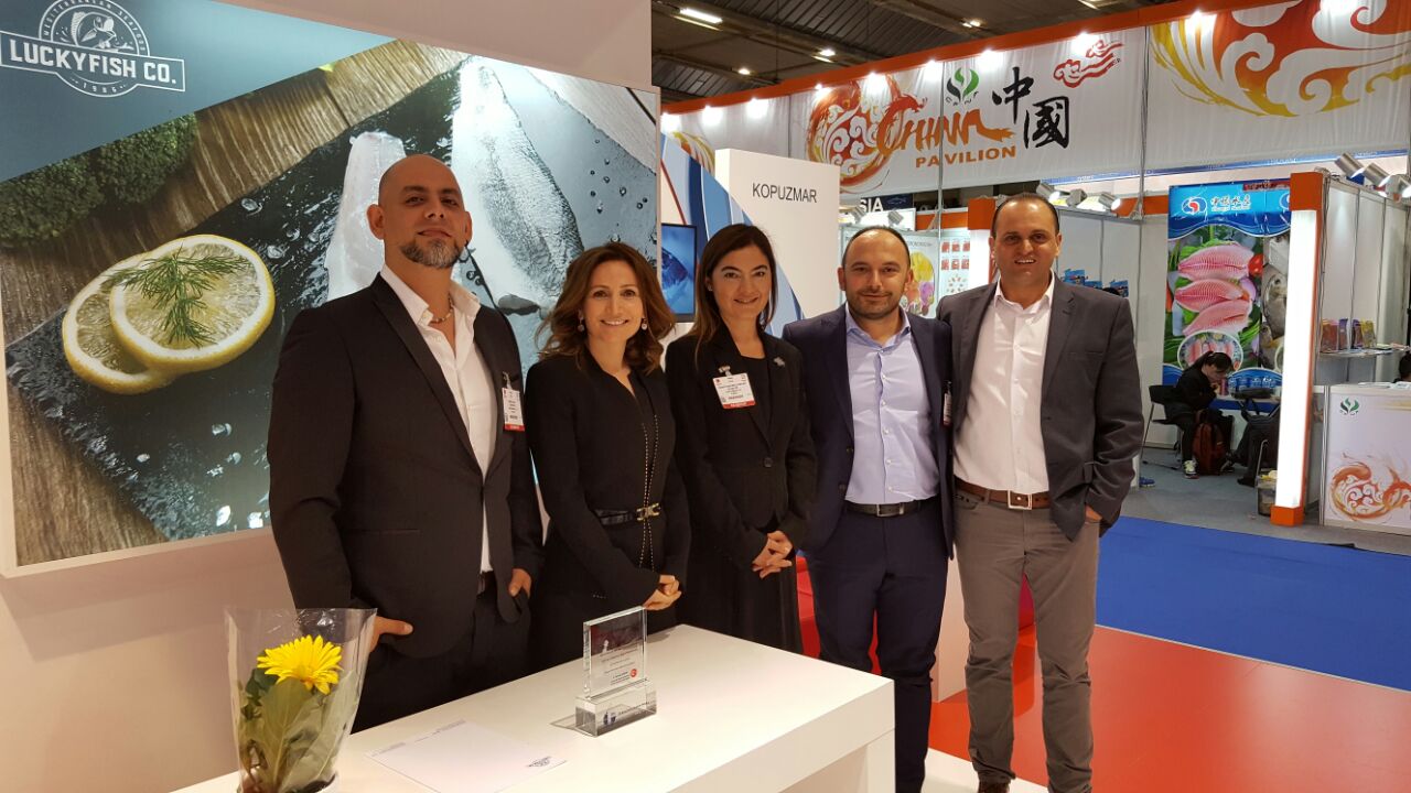 Kopuzmar attended Brussels seafood show under new name, Lucky Fish Co.